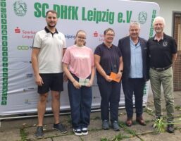 v.l.n.r. Max Lauschus, Lotte Troppschuh, Manuela Jürries, Bernd Merbitz, Joachim Erdmann
